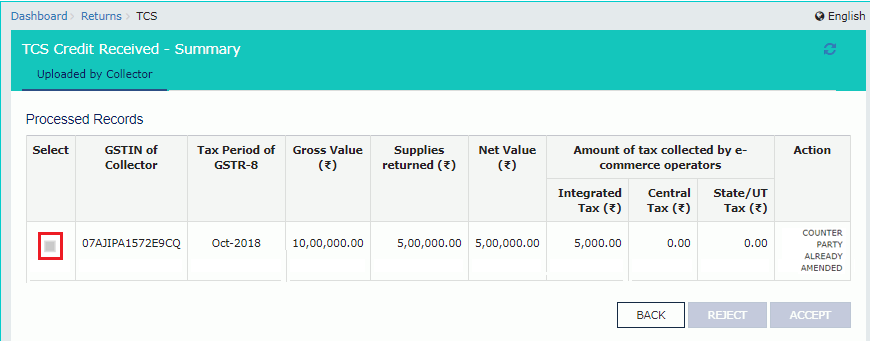 Filing GST form TDS and Credit received image 21