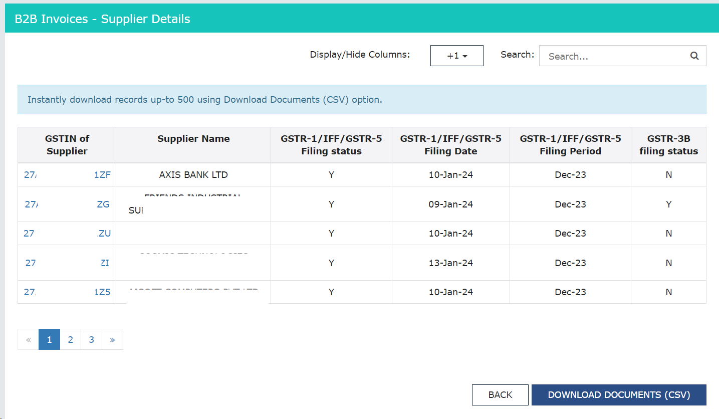 GSTR2A Vs GSTR2B