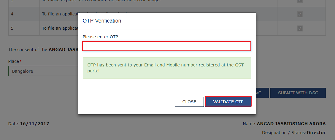 How to engage GST practitioner on portal
